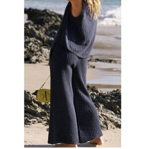 Free People Beach Wide leg knit pants S GUC
